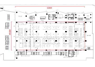 南丰国际会展中心L1展厅场地尺寸图5